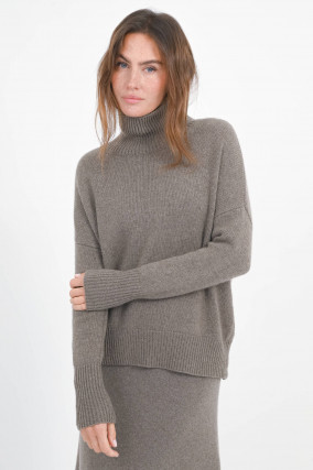 Cashmere-Pullover HEIDI in Truffle