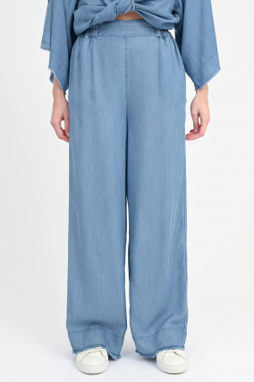 Denim-Look Hose ANGIL in Mittelblau