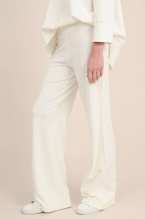 Frottee-Hose in Offwhite