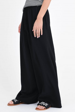 Wide-Leg-Hose LILY in Schwarz