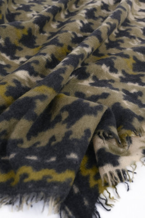 Cashmere-Schal DARK FOREST in Camouflage