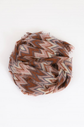 Cashmere-Schal LONDON in Rose/Grau
