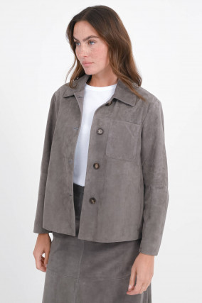 Lederjacke CLEO in Grau