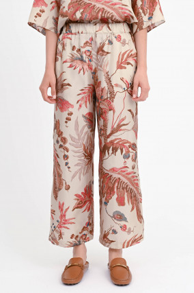 Seiden-Culotte TEMIDE in Beige/Rost