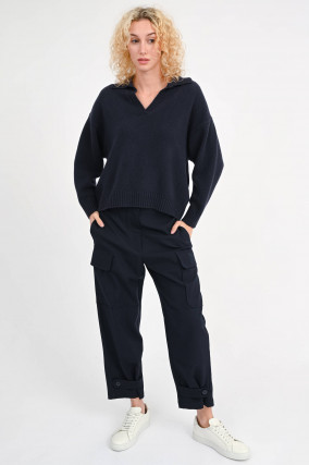 Polo AGRE mit Polokragen in Navy