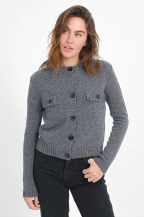 Strickjacke OLBIA in Anthrazit