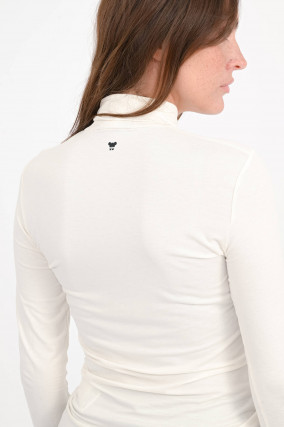 Rollkragenpullover in Creme