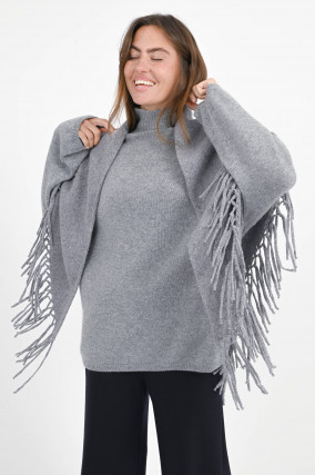 Poncho TORNADO in Grau
