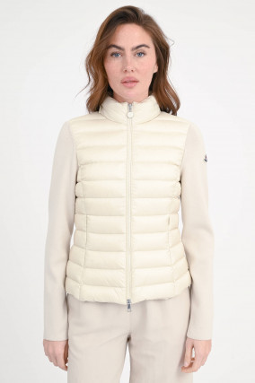 Hybrid Strickjacke in Creme