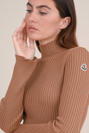 Wollmix Pullover in Camel