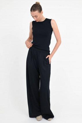 Strick-Top in Navy