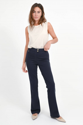 Hose ELLIE mit ausgestelltem Bein in Navy