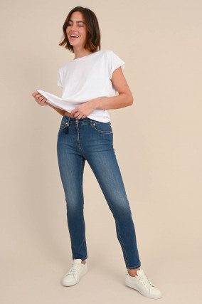 Slim-Fit Jeans CINQ in Mittelblau