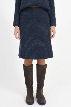 Tweed Rock HALLA mit Paspeltasche in Midnight