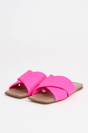 Leder Pantolette NICOTINA in Pink