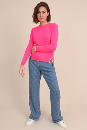 Cashmere Strickpullover in Pink