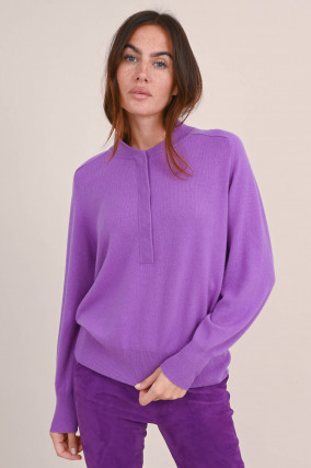 Pullover aus organic Cashmere in Violett