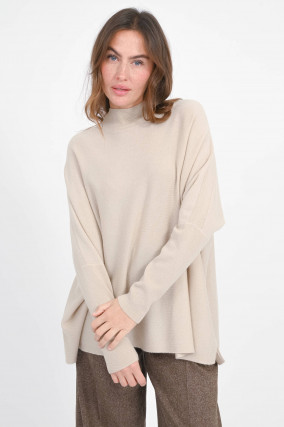 Pullover aus Woll-Cashmere-Mix in Natural