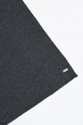 Cashmere-Schal in Anthrazit