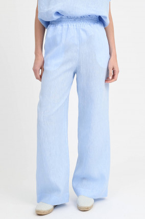 Wide-Leg-Hose FRAN in Hellblau