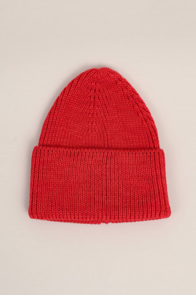 Mütze CEES aus Bio Wolle in Rot