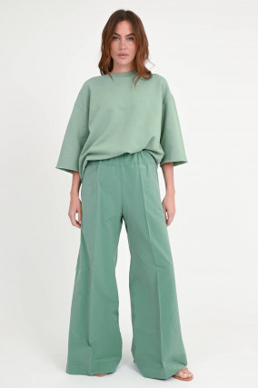 Weite Hose SUPER WOODY in Sage Green