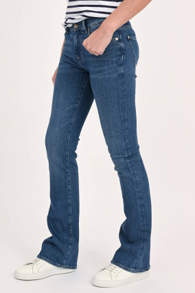 Bootcut Jeans SLIM ILLUSION in Mittelblau