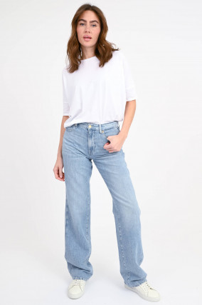 Wide Leg Denim TESS KANSAS in Hellblau