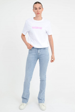 Bootcut Jeans OLINA in Hellblau