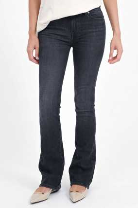 Bootcut Jeans BLACKY mit schwarzer Waschung
