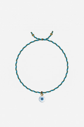 Armband mit EVIL EYE PERLE in Blau/Grün