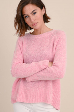 Strickpullover TATUM in Rosa meliert