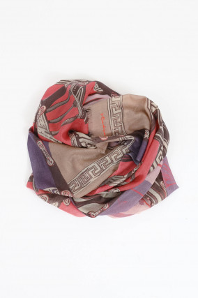 Woll-Schal in Lila/Rosa/Pink