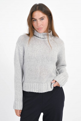 Cashmix Pullover in Hellgrau