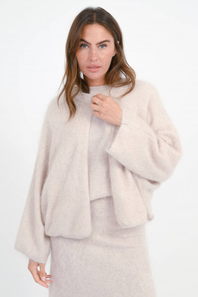 Brushed-Jacke in Mushroom