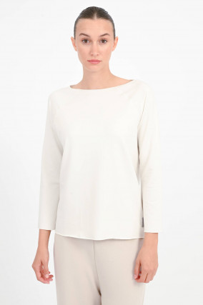 Langarmshirt in Creme