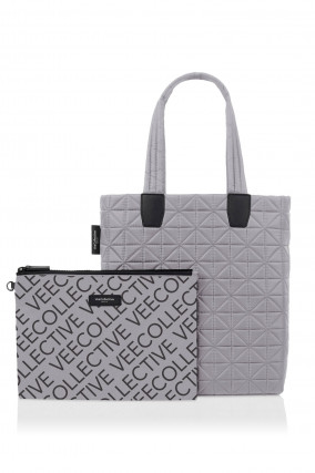 Gesteppter VEE SHOPPER in Grau