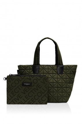 Gesteppte VEE TOTE SMALL in Oliv