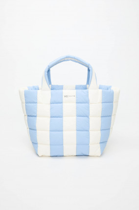  Tasche PORTER TOTE MEDIUM in Hellblau/Weiß