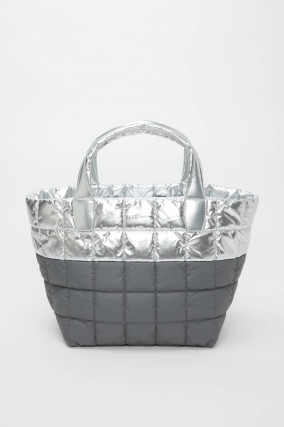 Split Tasche PORTER TOTE MEDIUM in Silber/Grau