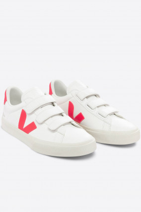 Sneaker RECIFE mit Klettverschluss in Weiß/Pink