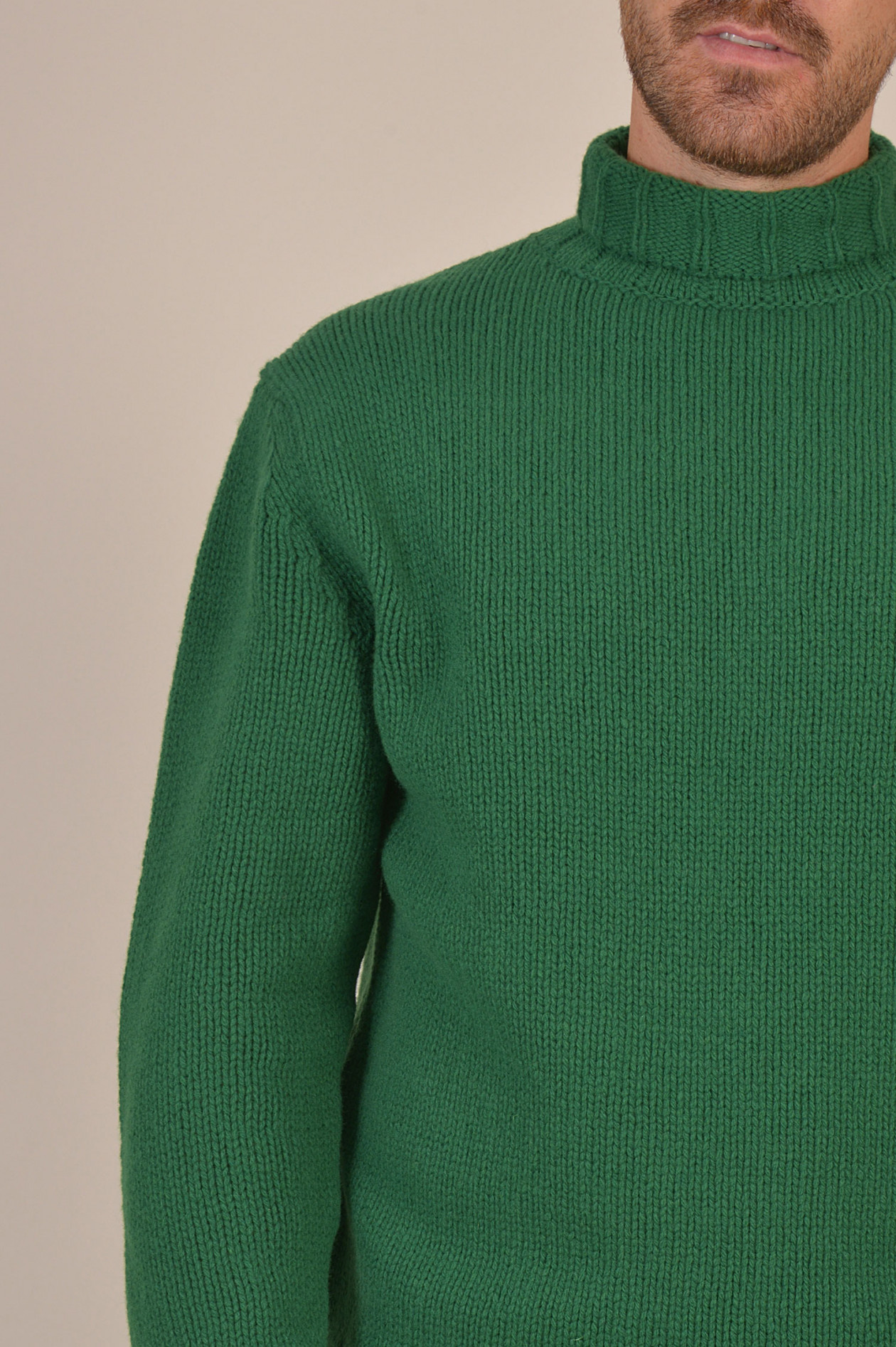 Rollkragenpullover grün herren