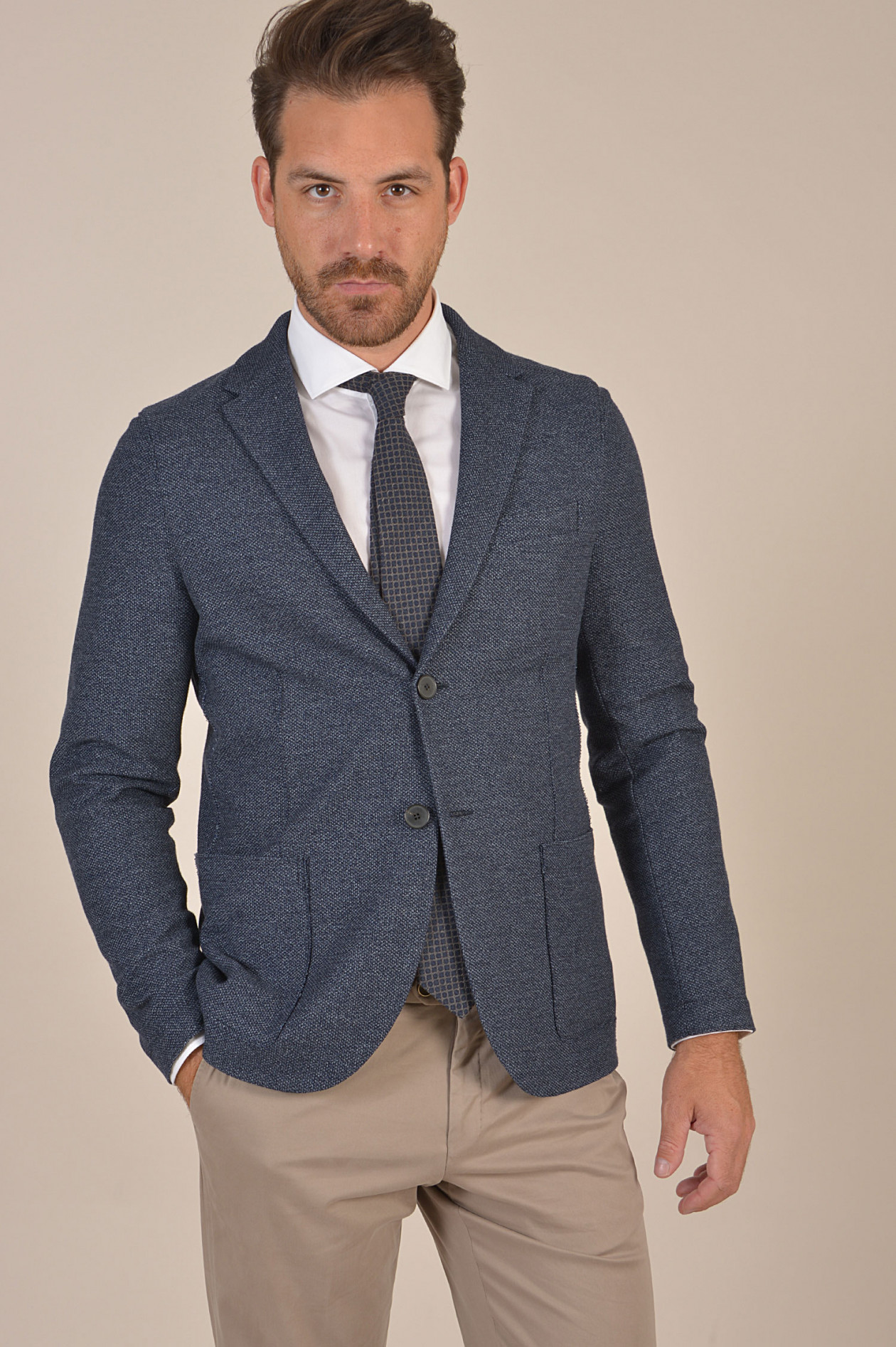 NEU Harris Wharf London Herren Sakko braun//blau