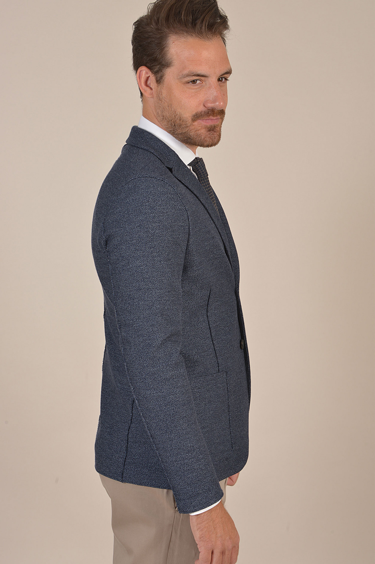 NEU Harris Wharf London Herren Sakko braun//blau