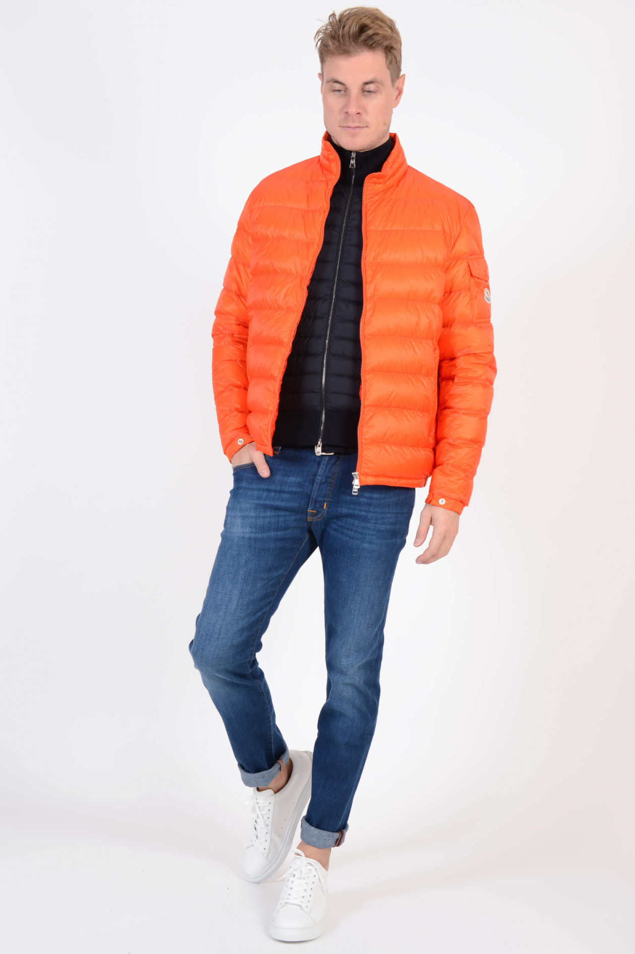 Moncler daunenjacke orange online