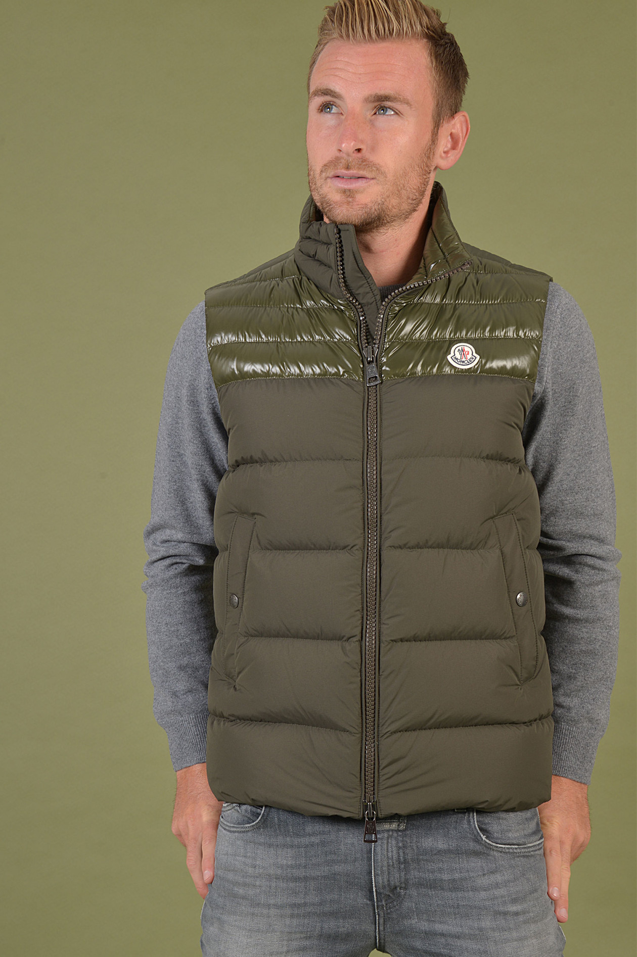 Moncler Gilet DENEB in Oliv GRUENER.AT