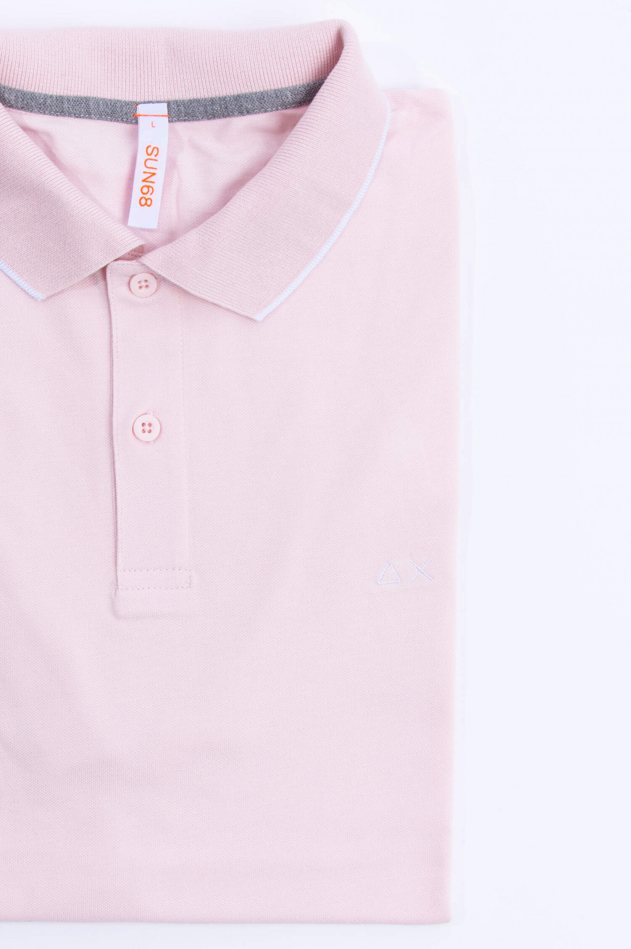 SUN68 Blue m/élange Polo Shirt