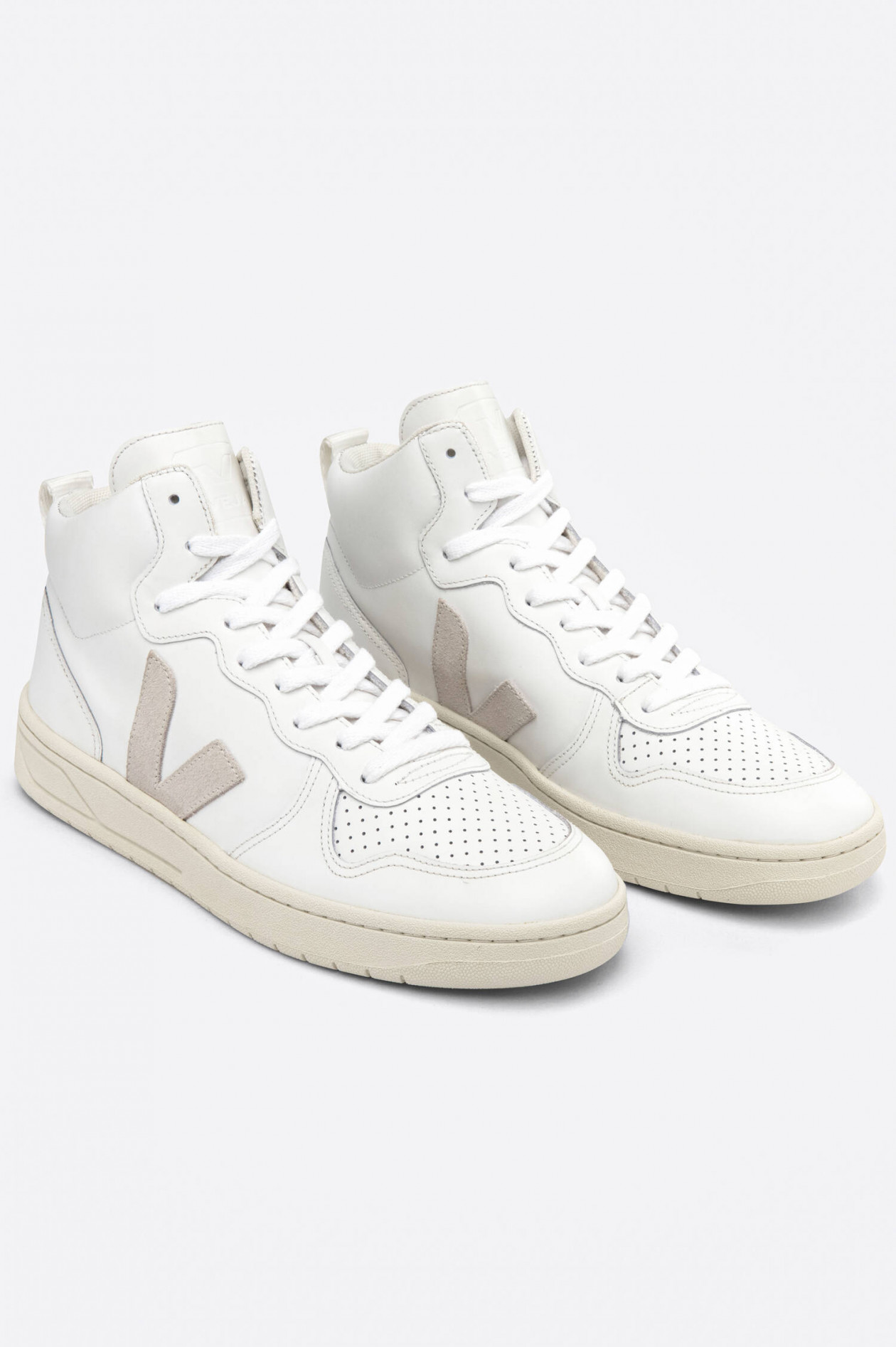 Veja Nachhaltiger High-Top-Sneaker in WeiÃ/Sand | GRUENER.AT