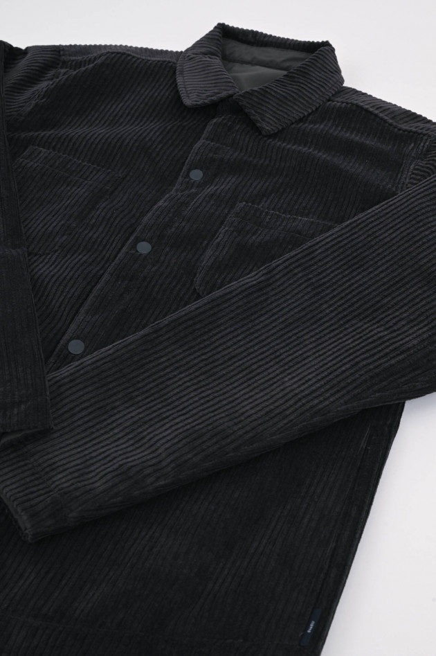 04651/ A trip in a bag Reversible Overshirt in Anthrazit