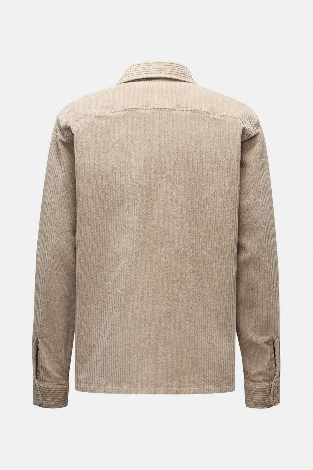 04651/ A trip in a bag Cord Overshirt OYSTER in Beige